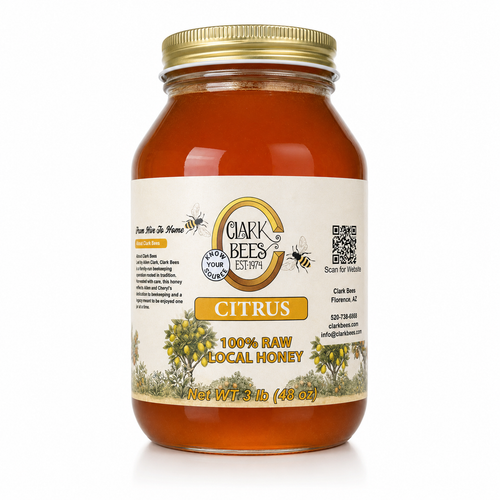 Raw Arizona Citrus Honey –  Glass Round
