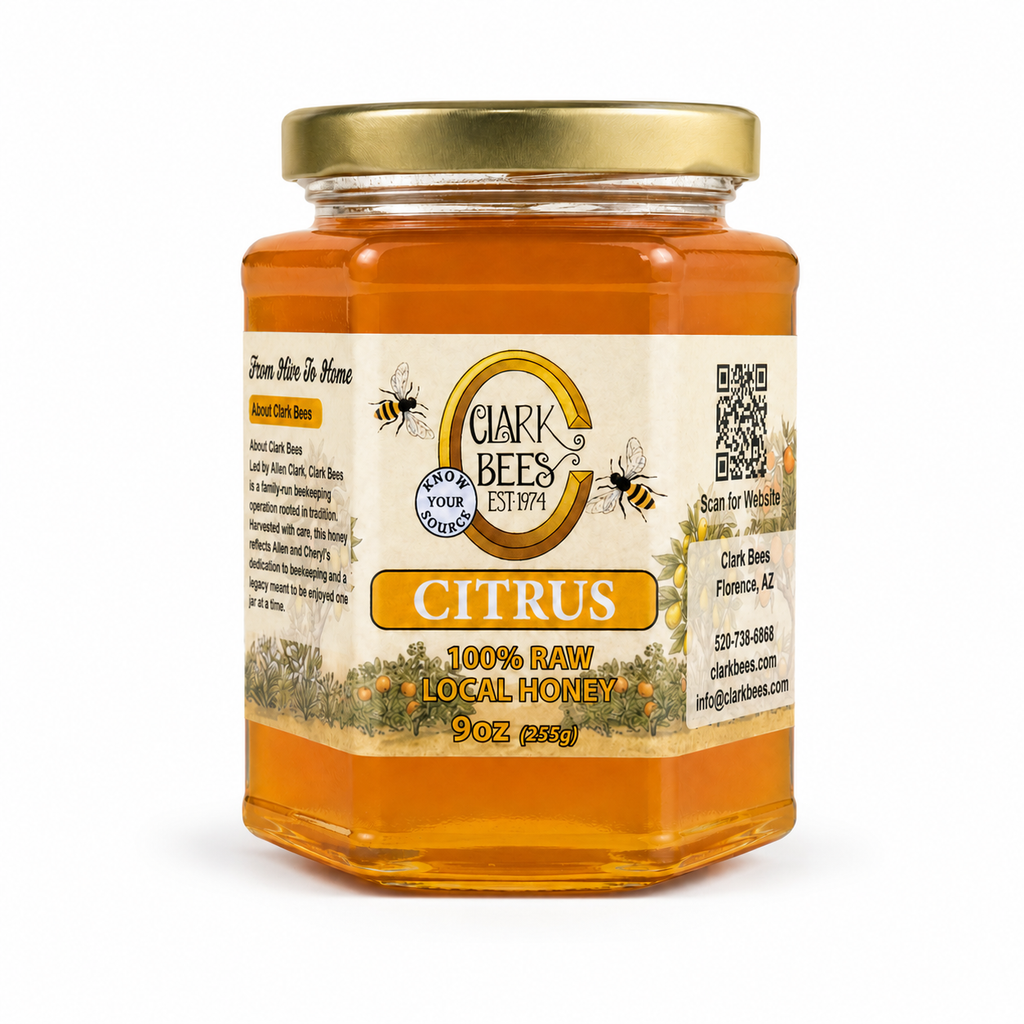Raw Arizona Citrus Honey – Glass Hex
