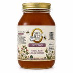 Raw Arizona Cotton Honey –  Glass Round